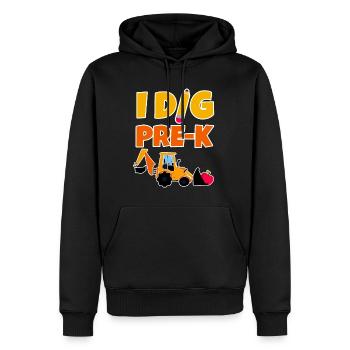I Dig Pre-K 4 - Männer Premium Bio Hoodie - Schwarz - Vorne - Nico (187cm)