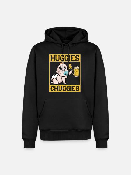 Huggies and Chuggies 20 - Men’s Premium Organic Hoodie - black