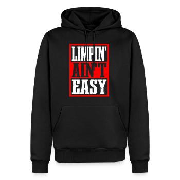 Limpin' Ain't Easy 21 - Männer Premium Bio Hoodie - Schwarz - Vorne - Nico (187cm)