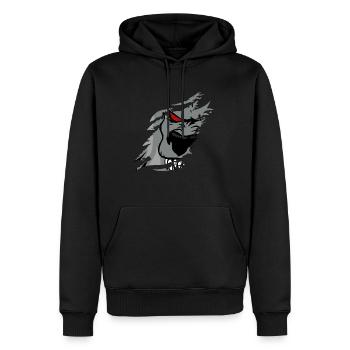 Werwolf Shirt Geschenk - Männer Premium Bio Hoodie - Schwarz - Vorne - Nico (187cm)