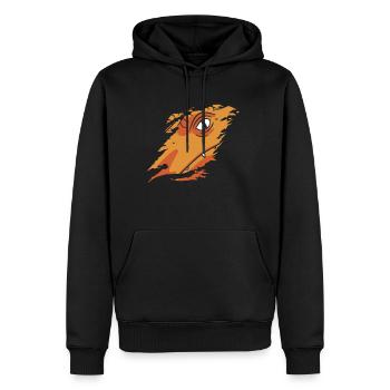 Dinosaurier Shirt Geschenk - Männer Premium Bio Hoodie - Schwarz - Vorne - Nico (187cm)