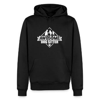Super cadeau de chemise de gardien de chien - Sweat à capuche Premium bio Homme - noir - Devant - Nico (187cm)