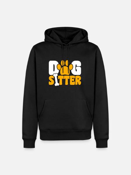 Dog Sitter Shirt Gift - Men’s Premium Organic Hoodie - black
