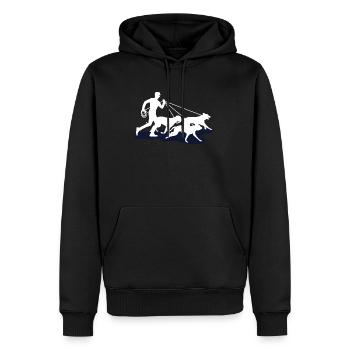 Hundesitter Shirt Geschenk Dog Sitter - Männer Premium Bio Hoodie - Schwarz - Vorne - Nico (187cm)
