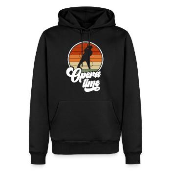 Opera Time Shirt Geschenk - Männer Premium Bio Hoodie - Schwarz - Vorne - Nico (187cm)