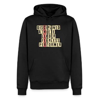 Cheer Shirt disant cadeau de pom-pom girl - Sweat à capuche Premium bio Homme - noir - Devant - Nico (187cm)