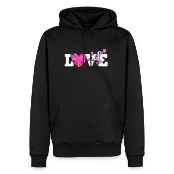 Love Cheerleading Shirt Cheerleaders - Sweat à capuche Premium bio Homme - noir - Devant - Nico (187cm)