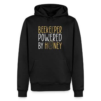 Beekeeper Powered By Honey Shirt - Männer Premium Bio Hoodie - Schwarz - Vorne - Nico (187cm)