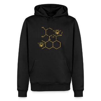 Periodensystem Imker Shirt Chemische Formel - Männer Premium Bio Hoodie - Schwarz - Vorne - Nico (187cm)