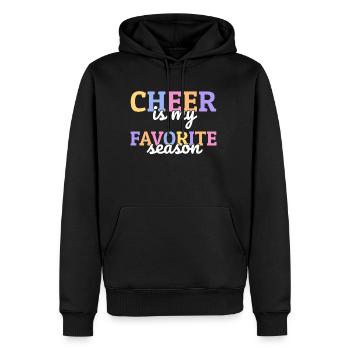 Cheer est mon cadeau de chemise de saison préféré - Sweat à capuche Premium bio Homme - noir - Devant - Nico (187cm)