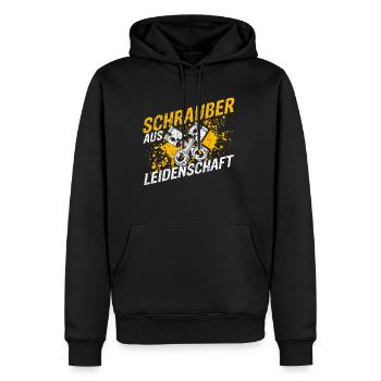 Garage Auto Tuning Leidenschaft für Schrauben Mech - Männer Premium Bio Hoodie - Schwarz - Vorne - Nico (187cm)
