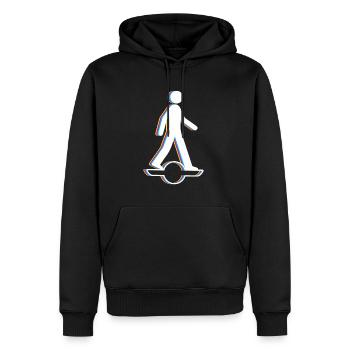 Stick Figure Onewheel Shirt Cadeau - Sweat à capuche Premium bio Homme - noir - Devant - Nico (187cm)