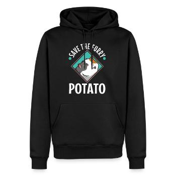 Save The Furry Potato - Männer Premium Bio Hoodie - Schwarz - Vorne - Nico (187cm)