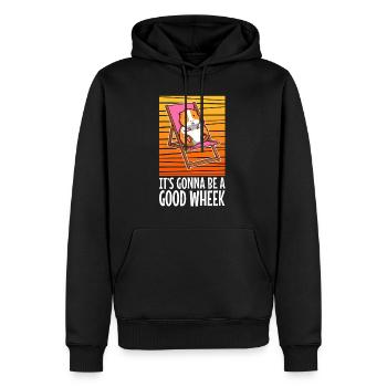 Its guinea be a good wheek - Männer Premium Bio Hoodie - Schwarz - Vorne - Nico (187cm)
