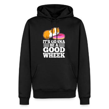 Its guinea be a good wheek - Männer Premium Bio Hoodie - Schwarz - Vorne - Nico (187cm)