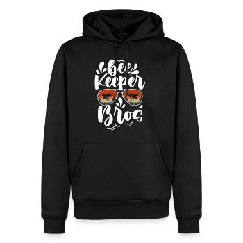 Bee Keeper Bros Chemise Cadeau Apiculteur - Sweat à capuche Premium bio Homme - noir - Devant - Nico (187cm)