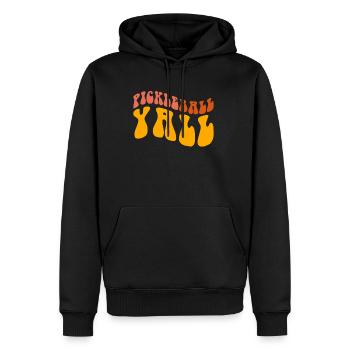 Pickleball Yall Shirt Geschenk - Männer Premium Bio Hoodie - Schwarz - Vorne - Nico (187cm)
