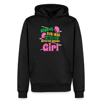 Cadeau de chemise d’escouade de dialyse - Sweat à capuche Premium bio Homme - noir - Devant - Nico (187cm)