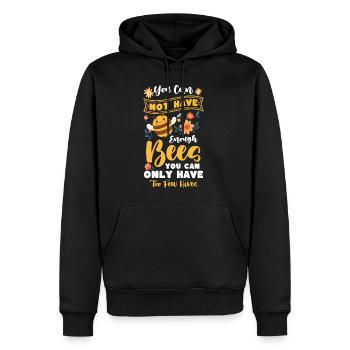 Chemise d’apiculteur Abeilles cadeaux - Sweat à capuche Premium bio Homme - noir - Devant - Nico (187cm)