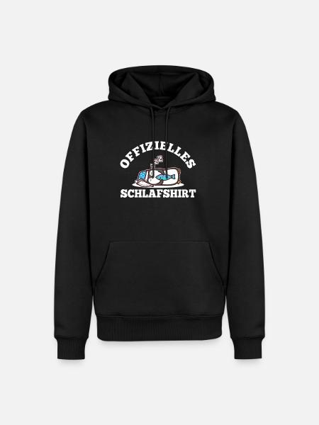 Official Sleeping Shirt Penguin - Men’s Premium Organic Hoodie - black
