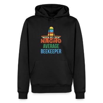Nacho Average Beekeeper Shirt - Männer Premium Bio Hoodie - Schwarz - Vorne - Nico (187cm)