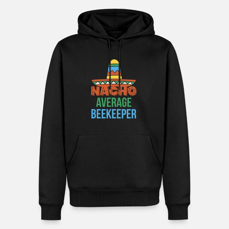 Nacho Average Beekeeper Shirt - Männer Premium Bio Hoodie - Schwarz