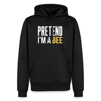 Faire semblant dans un cadeau de chemise d’abeille - Sweat à capuche Premium bio Homme - noir - Devant - Nico (187cm)