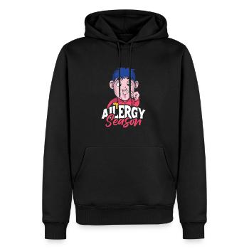 Allergy Season Shirt Gift - Men’s Premium Organic Hoodie - black - Front - Nico (187cm)