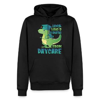 Regardez qui obtient son diplôme de la garderie - Sweat à capuche Premium bio Homme - noir - Devant - Nico (187cm)