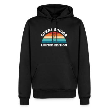 Opera Singer Limited Edition Shirt Geschenk - Männer Premium Bio Hoodie - Schwarz - Vorne - Nico (187cm)