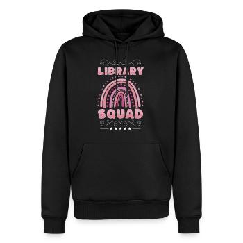 Cadeau de bibliothèque de chemises d’escouade de bibliothèque - Sweat à capuche Premium bio Homme - noir - Devant - Nico (187cm)