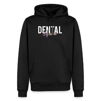 Chemise d’escouade dentaire Cadeau Dentiste - Sweat à capuche Premium bio Homme - noir - Devant - Nico (187cm)