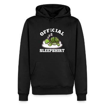 Official sleepshirt Turtle - Männer Premium Bio Hoodie - Schwarz - Vorne - Nico (187cm)