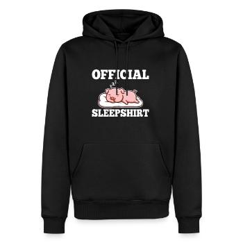 Official sleepshirt Pig - Männer Premium Bio Hoodie - Schwarz - Vorne - Nico (187cm)