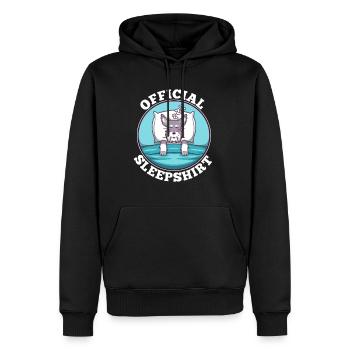 Chien de chemise de nuit officiel - Sweat à capuche Premium bio Homme - noir - Devant - Nico (187cm)