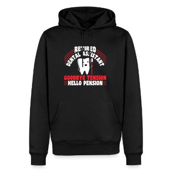 Rentner Pension Pensionist Zahnarzt - Männer Premium Bio Hoodie - Schwarz - Vorne - Nico (187cm)