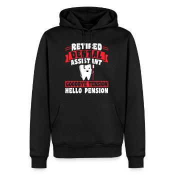 Rentner Pension Pensionist Zahnarzt - Männer Premium Bio Hoodie - Schwarz - Vorne - Nico (187cm)