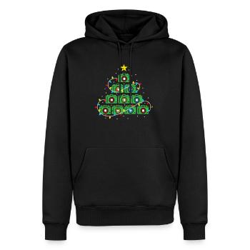 Arbre de Noël moche de Noël - Sweat à capuche Premium bio Homme - noir - Devant - Nico (187cm)