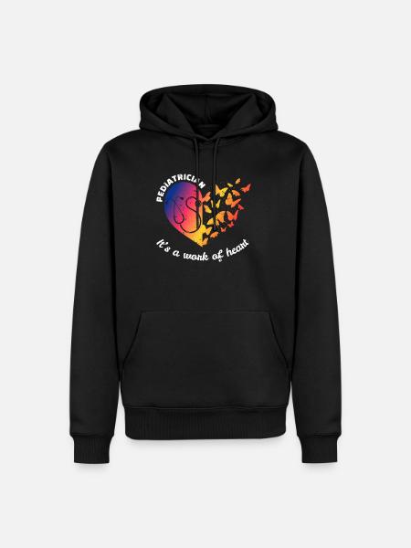 Kinderkrankenschwester Shirt Geschenk - Männer Premium Bio Hoodie - Schwarz