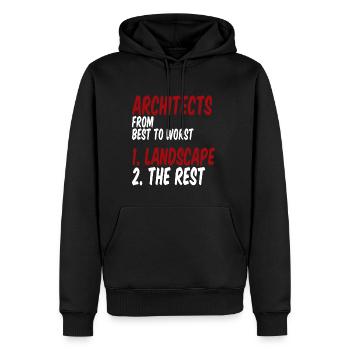 Architects From Best To Worst 1. Landscape 4 - Männer Premium Bio Hoodie - Schwarz - Vorne - Nico (187cm)