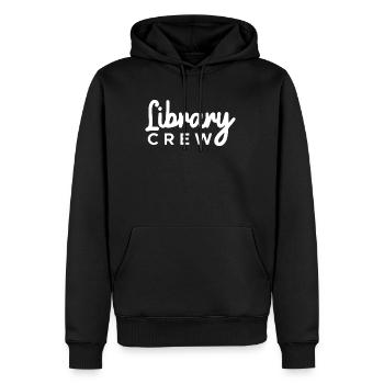 Library Crew Shirt Gift Library - Men’s Premium Organic Hoodie - black - Front - Nico (187cm)