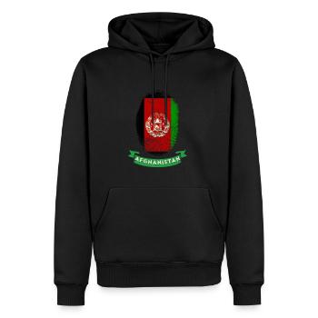 Drapeau ADN Afghanistan - Sweat à capuche Premium bio Homme - noir - Devant - Nico (187cm)