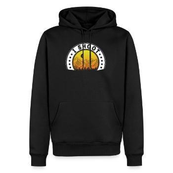 I Shoot Fotograf Shirt Geschenk Landschaft - Männer Premium Bio Hoodie - Schwarz - Vorne - Nico (187cm)