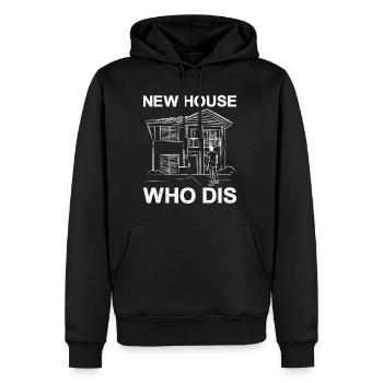 New House Who Dis 8 - Männer Premium Bio Hoodie - Schwarz - Vorne - Nico (187cm)