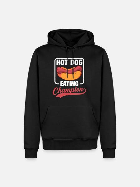 Hot Dog Eating Champion 13 - Men’s Premium Organic Hoodie - black