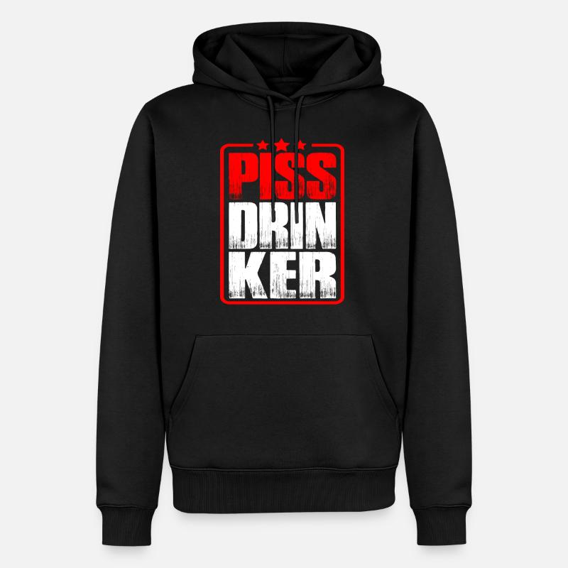 Piss Drinker 32 - Männer Premium Bio Hoodie - Schwarz