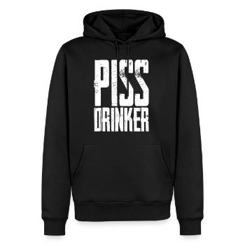 Piss Drinker 31 - Männer Premium Bio Hoodie - Schwarz - Vorne - Nico (187cm)