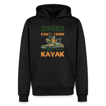 Zombies Can't Swim, Buy A Kayak 5 - Männer Premium Bio Hoodie - Schwarz - Vorne - Nico (187cm)