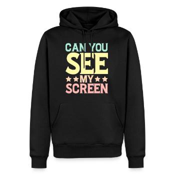 Can You See My Screen 5 - Männer Premium Bio Hoodie - Schwarz - Vorne - Nico (187cm)