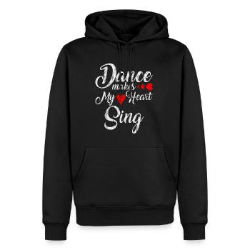 Dance makes My Heart Sing 3 - Männer Premium Bio Hoodie - Schwarz - Vorne - Nico (187cm)